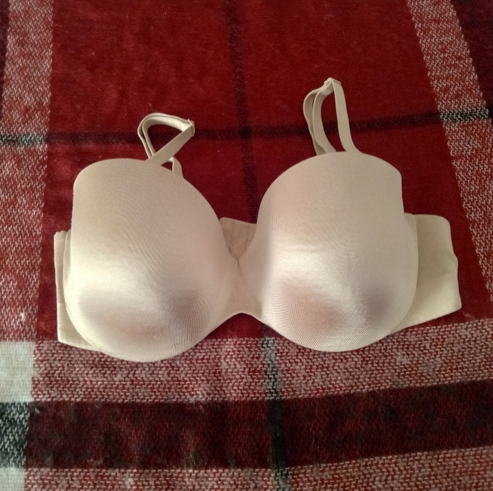 La SENZA Strapless (Removable Straps) Lightly Lined Cream Women's Bra